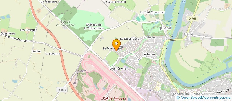 localisation de l'entreprise MADAME KARINE LEFEBURE  MONTREUIL-JUIGNE