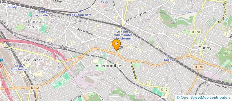 localisation de l'entreprise MADAME KARINE LEFEUVRE à VILLEMOMBLE