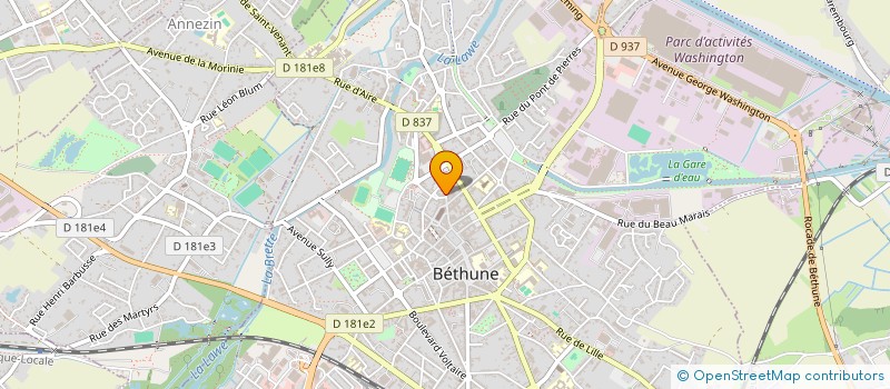 localisation de l'entreprise MADAME KARINE LELONG à BETHUNE