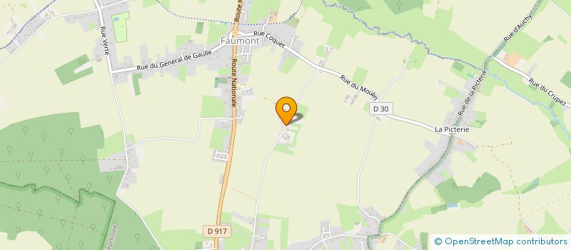 localisation de l'entreprise MADAME KARINE LENNE  FAUMONT