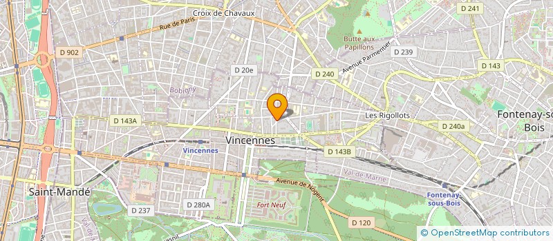 localisation de l'entreprise MADAME KARINE LEROY à VINCENNES