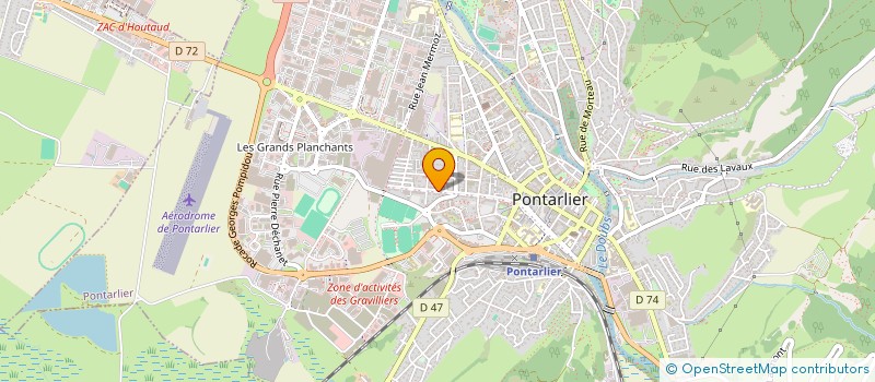 localisation de l'entreprise MADAME KARINE LESCAFFETTE  PONTARLIER