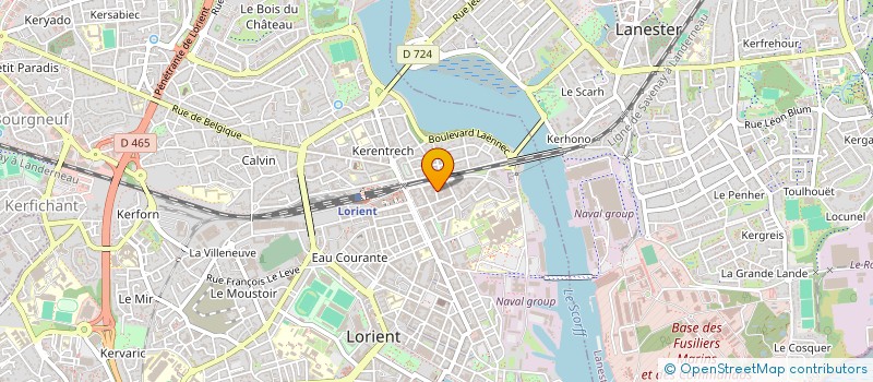 localisation de l'entreprise MADAME KARINE LESUEUR  LORIENT