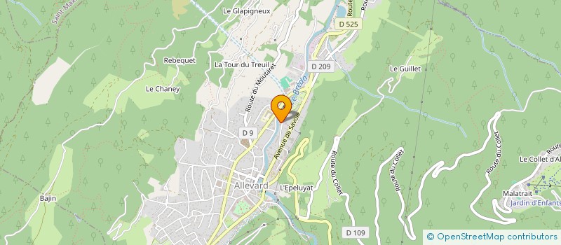 localisation de l'entreprise MADAME KARINE LEVEQUE  ALLEVARD