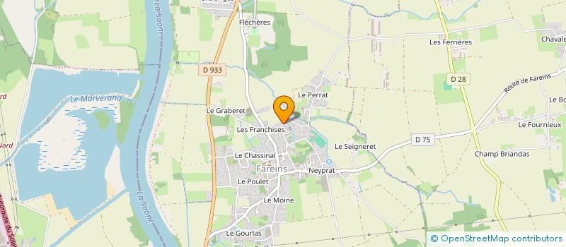 localisation de l'entreprise MADAME KARINE LEVRAY  FAREINS