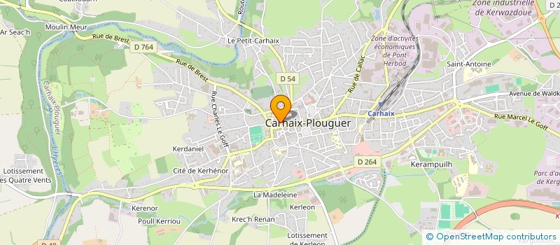 localisation de l'entreprise MADAME KARINE LIBE  CARHAIX-PLOUGUER