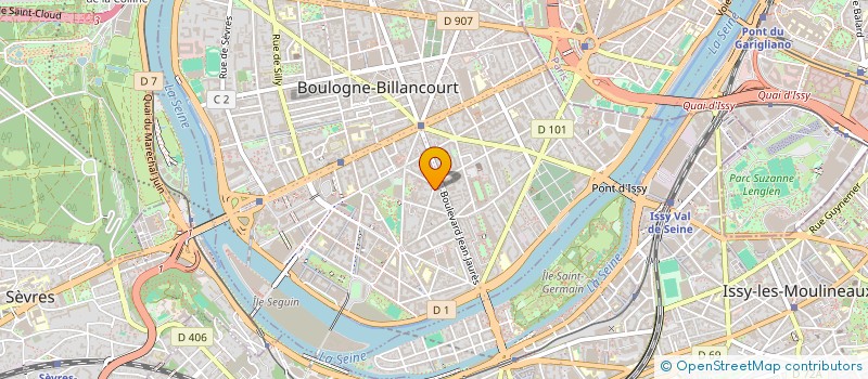 localisation de l'entreprise MADAME KARINE LITZLER à BOULOGNE-BILLANCOURT