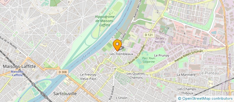 localisation de l'entreprise MADAME KARINE LOEDEC  SARTROUVILLE