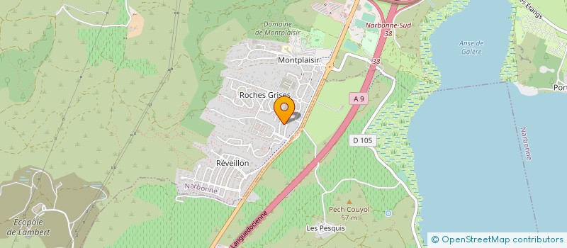 localisation de l'entreprise MADAME KARINE LOPEZ  NARBONNE