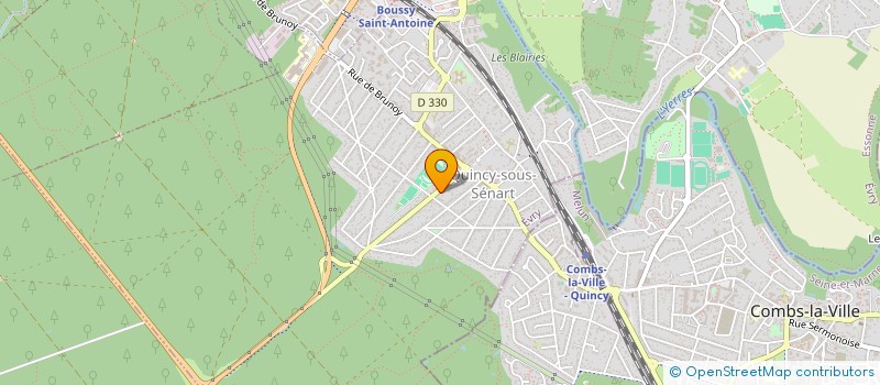 localisation de l'entreprise MADAME KARINE LOPEZ LAMOTHE  QUINCY-SOUS-SENART