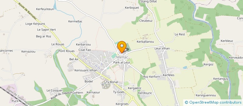 localisation de l'entreprise MADAME KARINE LOPIN  BANNALEC