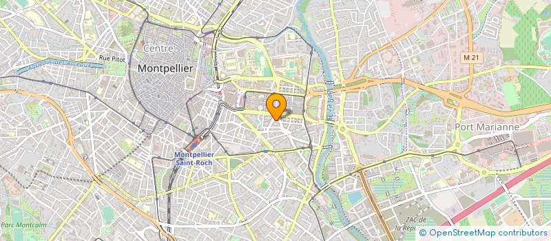 localisation de l'entreprise MADAME KARINE LOUARN à MONTPELLIER