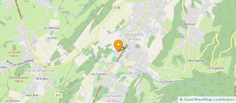 localisation de l'entreprise MADAME KARINE LOUVET  VAULNAVEYS-LE-HAUT