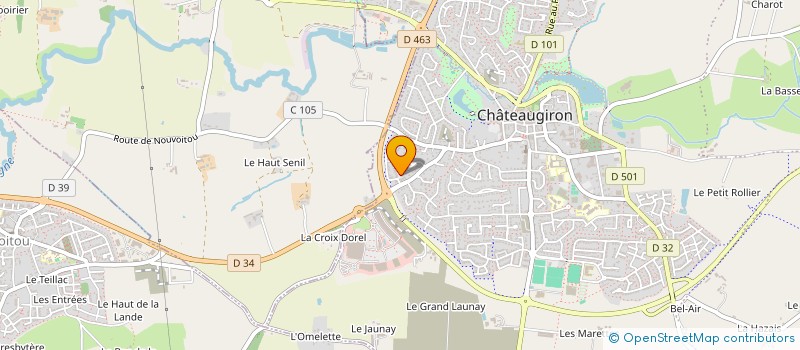 localisation de l'entreprise MADAME KARINE MAHIEU  CHATEAUGIRON