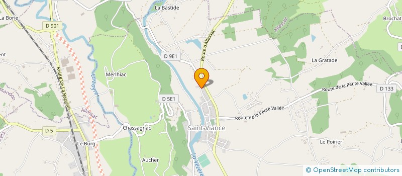 localisation de l'entreprise MADAME KARINE MAITRINAL  SAINT-VIANCE