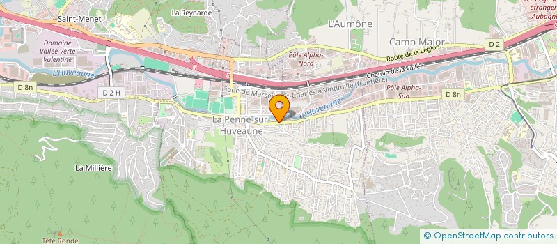 localisation de l'entreprise MADAME KARINE MANAS  LA PENNE-SUR-HUVEAUNE