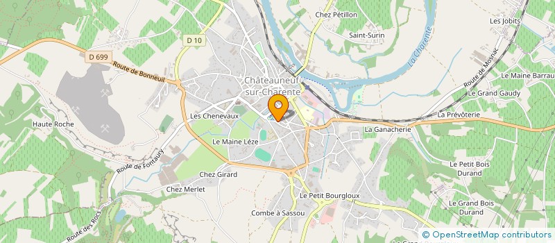 localisation de l'entreprise MADAME KARINE MANDEIX à CHATEAUNEUF-SUR-CHARENTE
