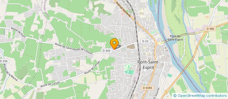 localisation de l'entreprise MADAME KARINE MANFREDI  PONT-SAINT-ESPRIT