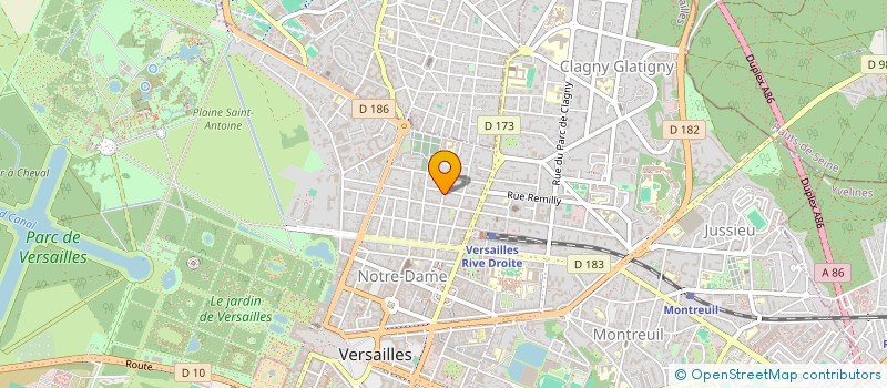 localisation de l'entreprise MADAME KARINE MANGIN  VERSAILLES