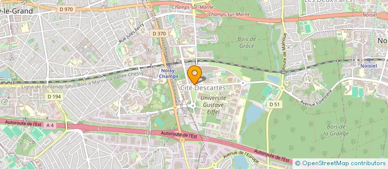 localisation de l'entreprise MADAME KARINE MARC  CHAMPS-SUR-MARNE