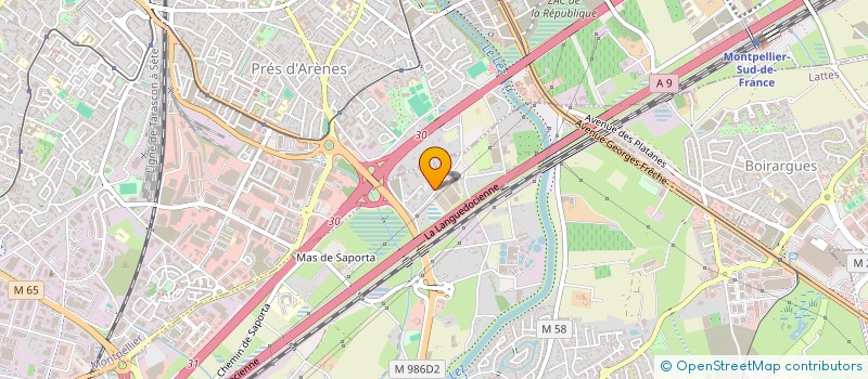 localisation de l'entreprise MADAME KARINE MARCHAL à LATTES