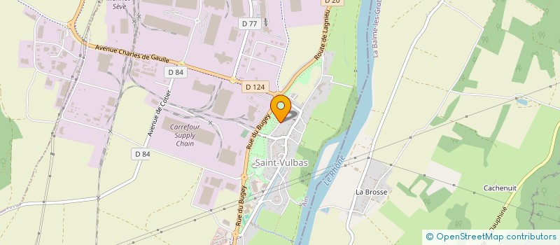 localisation de l'entreprise MADAME KARINE MARCHAND  SAINT-VULBAS