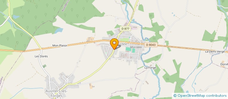 localisation de l'entreprise MADAME KARINE MARCHE  AUVILLERS-LES-FORGES