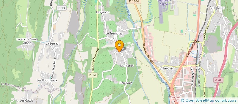 localisation de l'entreprise MADAME KARINE MARECAUX  LA MOTTE-SERVOLEX