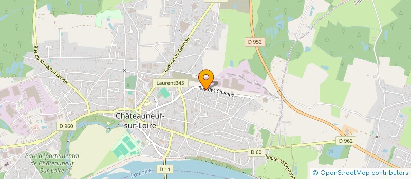 localisation de l'entreprise MADAME KARINE MARIN à CHATEAUNEUF-SUR-LOIRE