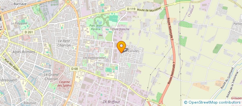 localisation de l'entreprise MADAME KARINE MARINIER  VALENCE