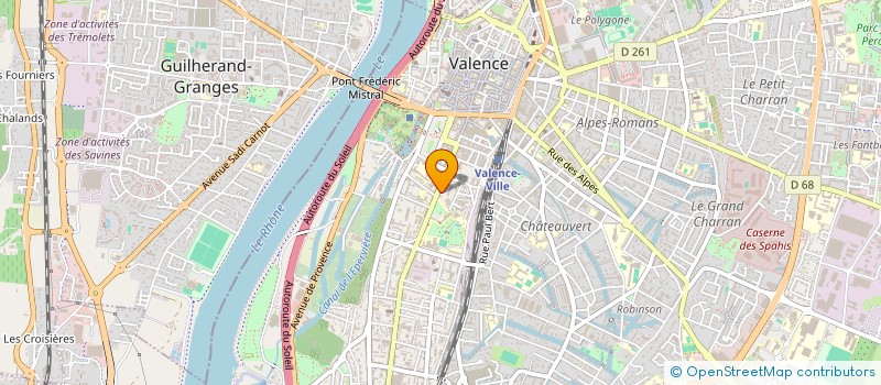 localisation de l'entreprise MADAME KARINE MARMONIER  VALENCE