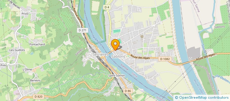 localisation de l'entreprise MADAME KARINE MARQUEZ  SABLONS