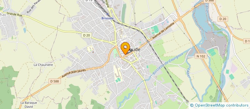 localisation de l'entreprise MADAME KARINE MARTIN à BRIOUDE