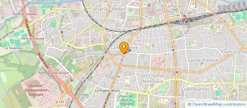 localisation de l'entreprise MADAME KARINE MARTIN  RENNES
