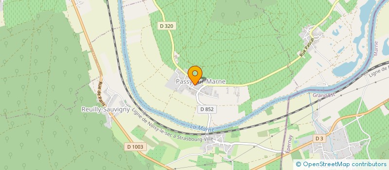 localisation de l'entreprise MADAME KARINE MARTIN à PASSY SUR MARNE