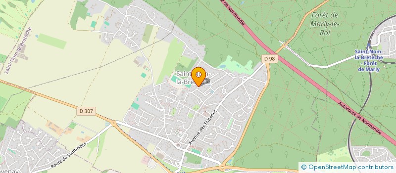 localisation de l'entreprise MADAME KARINE MARTIN  SAINT-NOM-LA-BRETECHE