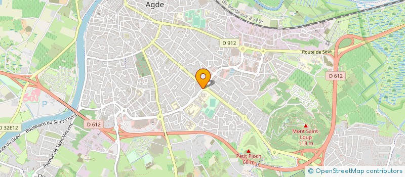 localisation de l'entreprise MADAME KARINE MASSON  AGDE