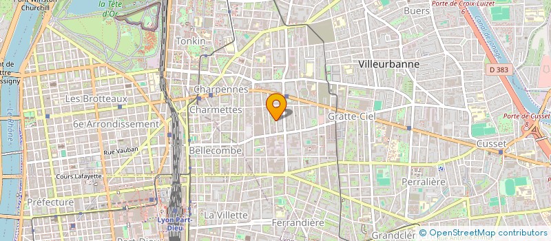 localisation de l'entreprise MADAME KARINE MATCHKALYAN  VILLEURBANNE