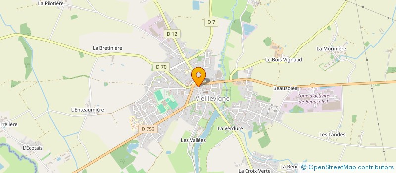 localisation de l'entreprise MADAME KARINE MEAUZOONE  VIEILLEVIGNE