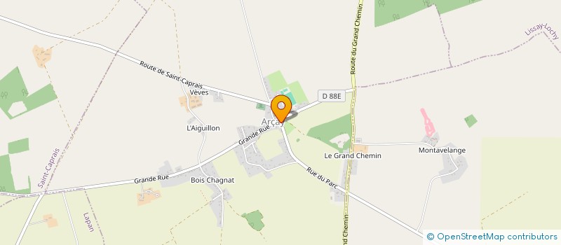 localisation de l'entreprise MADAME KARINE MEGE  BELIN-BELIET