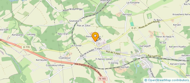 localisation de l'entreprise MADAME KARINE MENEZ  SAINT-SEGAL