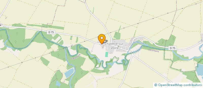 localisation de l'entreprise MADAME KARINE MENUEL  CHALETTE-SUR-VOIRE