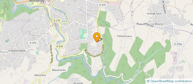 localisation de l'entreprise MADAME KARINE MERCIER  ANNONAY