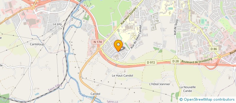 localisation de l'entreprise MADAME KARINE MERCIER  SAINT-LO