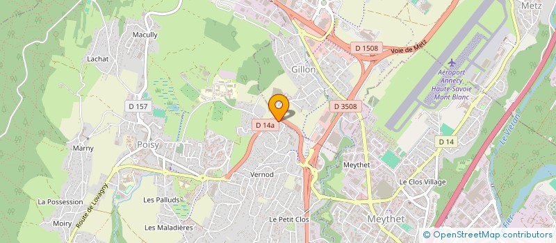 localisation de l'entreprise MADAME KARINE MERMET  POISY