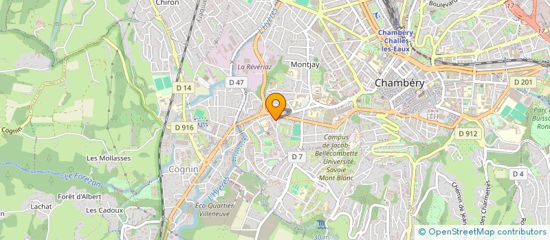 localisation de l'entreprise MADAME KARINE MEYER  CHAMBERY