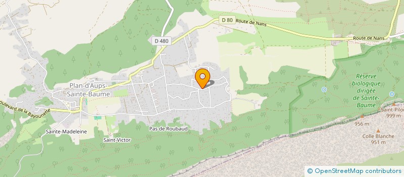 localisation de l'entreprise MADAME KARINE MEYRAN à PLAN-D'AUPS-SAINTE-BAUME