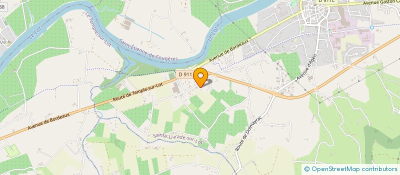 localisation de l'entreprise MADAME KARINE MEYRAT  SAINTE LIVRADE SUR LOT