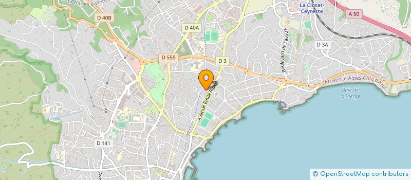 localisation de l'entreprise MADAME KARINE MICHEL à LA CIOTAT