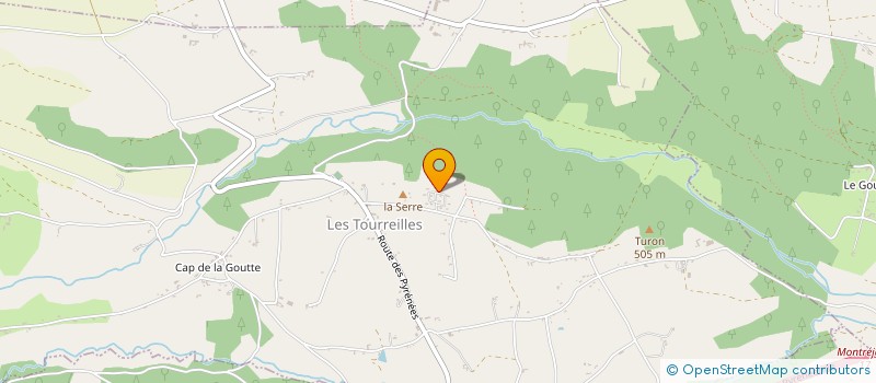 localisation de l'entreprise MADAME KARINE MICHEL  LES TOURREILLES